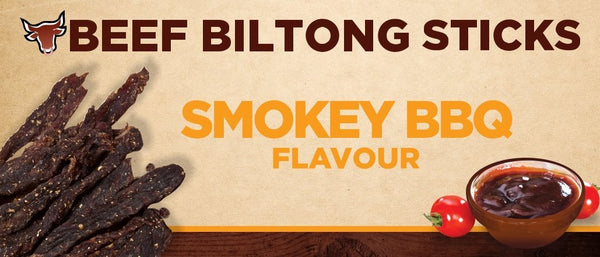 Beef Biltong Snapsticks - Smokey BBQ Flavour