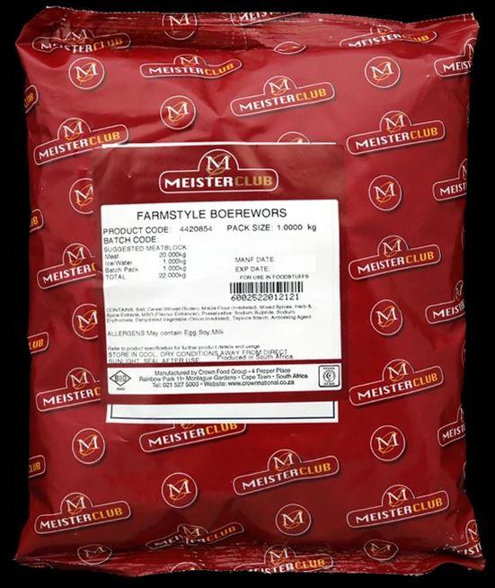 Crown National - Spice Mix - Farmstyle Boerewors