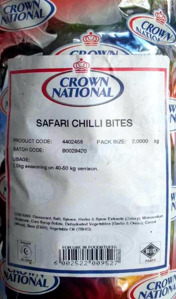 Crown National - Spice Mix Seasoning - Safari Chilli Bites