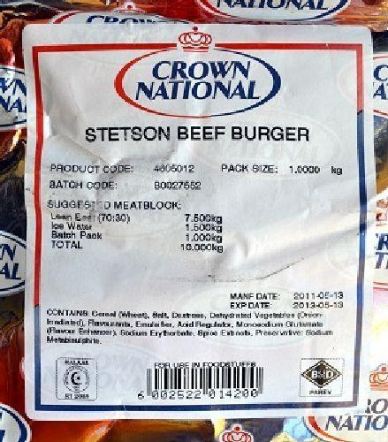 Crown National - Stetson Pepper Burger Premix